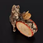 Austrian Cold Painted Bronze Drummer Cat