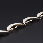 Norwegian Mid-Century Vermeil Sterling Silver & White Guilloché Enamel Necklace
