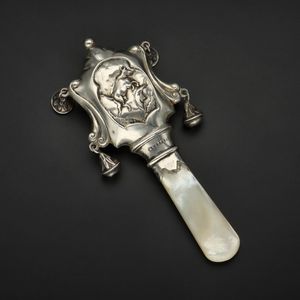 Early 20th Century Scottish Silver Babies Rattle