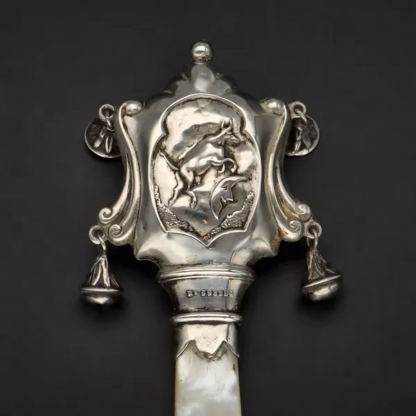 Early 20th Century Scottish Silver Babies Rattle