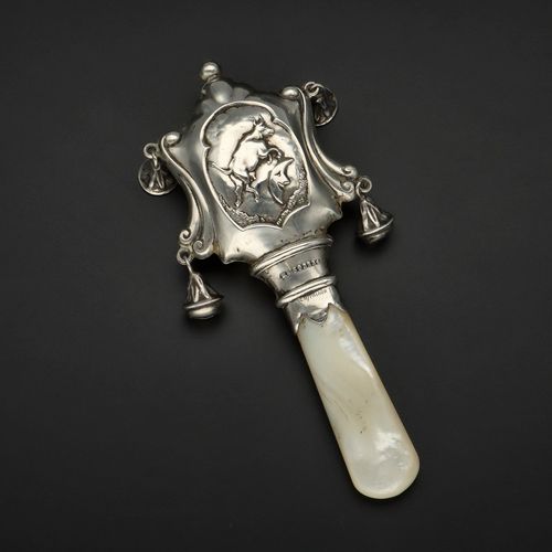 Early 20th Century Scottish Silver Babies Rattle image-3