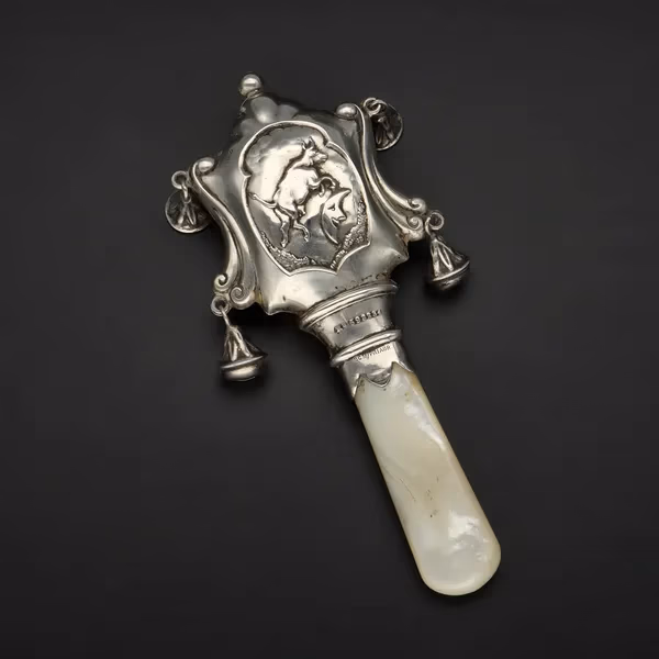 Early 20th Century Scottish Silver Babies Rattle