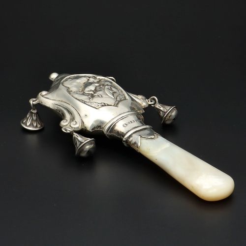 Early 20th Century Scottish Silver Babies Rattle image-2