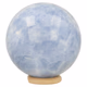 Blauwe calciet bol 64mm - 360° presentation