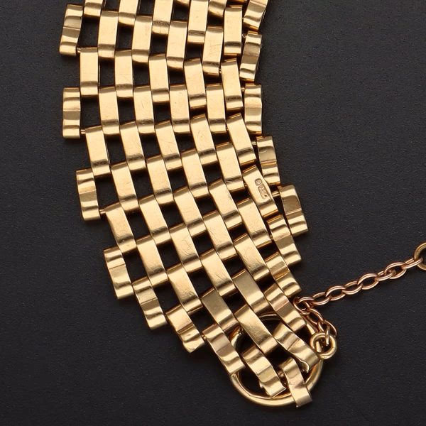9ct Gold Gate Bracelet