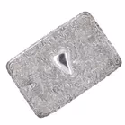 Edwardian Silver Tray Decorated with Medusa Heads