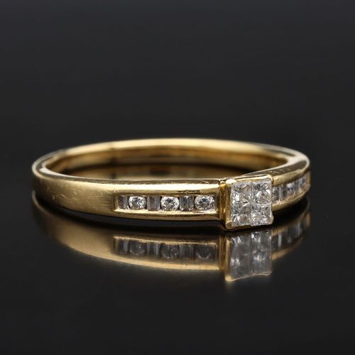 18ct Gold 0.25ct Diamond Ring image-1