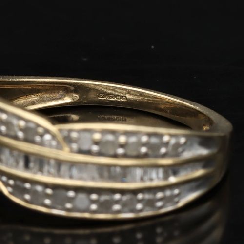 9K Gold Diamond Ring image-5