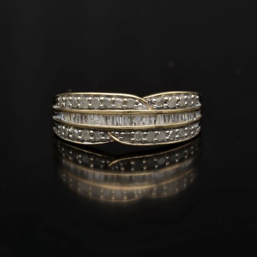 9K Gold Diamond Ring image-2