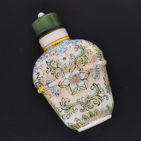 Antique Enamelled Glass Snuff Bottle