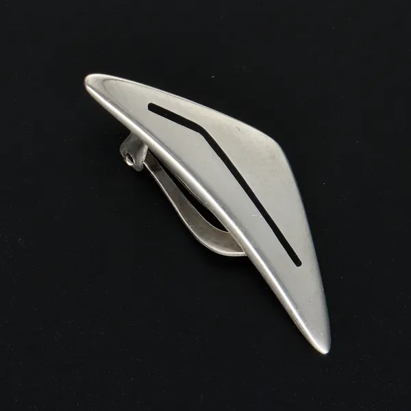 Pair of Hans Hansen Sterling Silver and Enamel Earrings