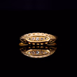 360° view of The Antique Victorian Old Cut Diamond Boat Ring