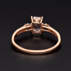 9ct Rose Gold Lilac Kunzite Zircon Ring