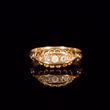 360° view of The Antique 1912 Five Old Cut Diamond Boat Ring