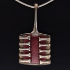 David Andersen Silver Harp Design Pendant
