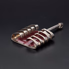 David Andersen Silver Harp Design Pendant