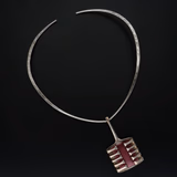 David Andersen Silver Harp Design Pendant