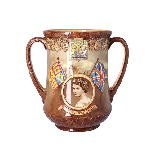 Royal Doulton Queen Elizabeth II Coronation Loving Cup image-1