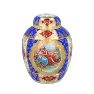 Royal Vienna Lidded Vase