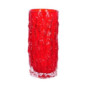 Large Whitefriars Red Bark Vase