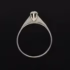 Retro White Gold 0.15ct Diamond Ring. London 1981