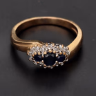 18ct Yellow Gold Sapphire & Diamond Ring