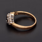 18ct Yellow Gold Sapphire & Diamond Ring