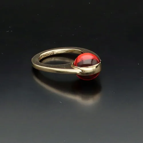 Lalique Oxygene Red Crystal Ring Jewellery & Gold Hemswell Antique