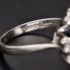 18ct White Gold Sapphire and Diamond Ring