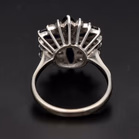 18ct White Gold Sapphire and Diamond Ring