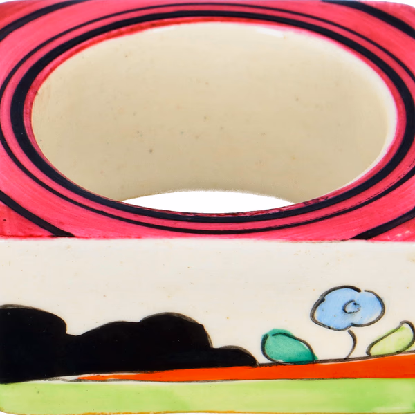 Clarice Cliff Applique Napkin Ring