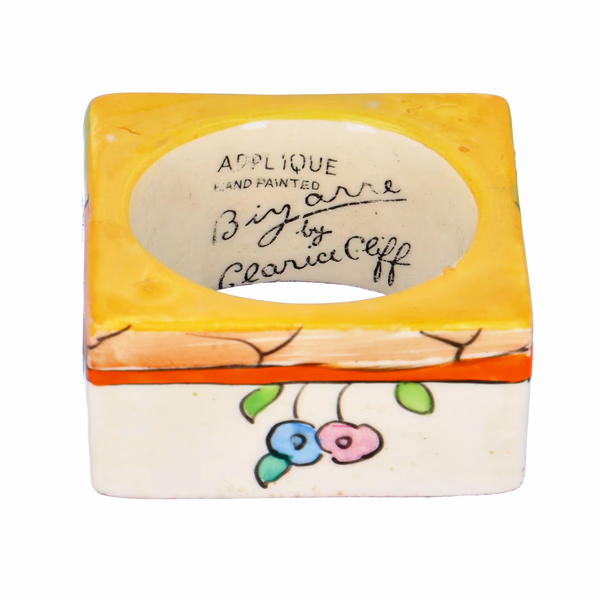 Clarice Cliff Applique Napkin Ring