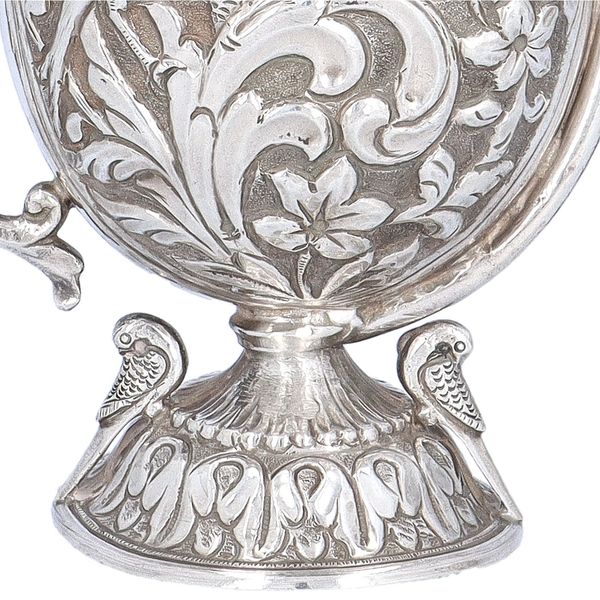 Very Rare Pair of Silver Chuskis Jugs