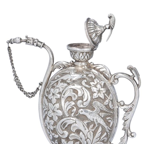 Very Rare Pair of Silver Chuskis Jugs