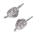 Very Rare Pair of Silver Chuskis Jugs