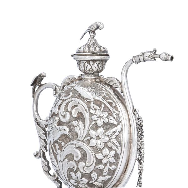 Very Rare Pair of Silver Chuskis Jugs