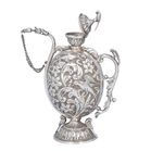 Very Rare Pair of Silver Chuskis Jugs
