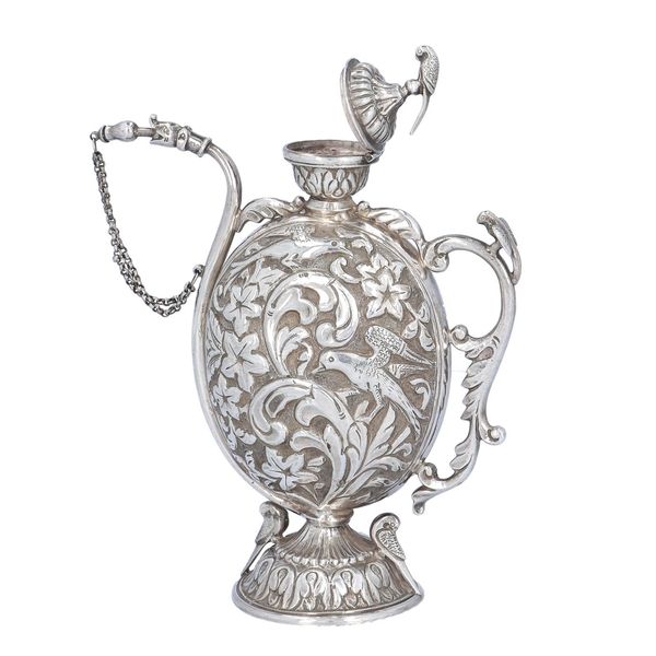 Very Rare Pair of Silver Chuskis Jugs