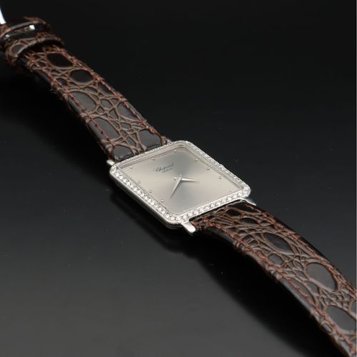 1970s Chopard 18ct White Gold and Diamond Watch image-3