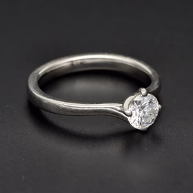 Platinum Diamond Solitaire Ring