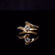360° view of The Vintage 1977 Brilliant Cut Diamond Crossover Ring