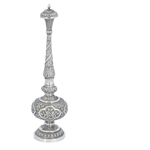 Late 19th Century Indian Silver Rose Water Sprinkler image-1