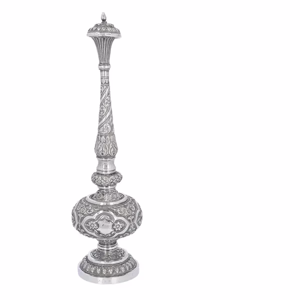 Late 19th Century Indian Silver Rose Water Sprinkler