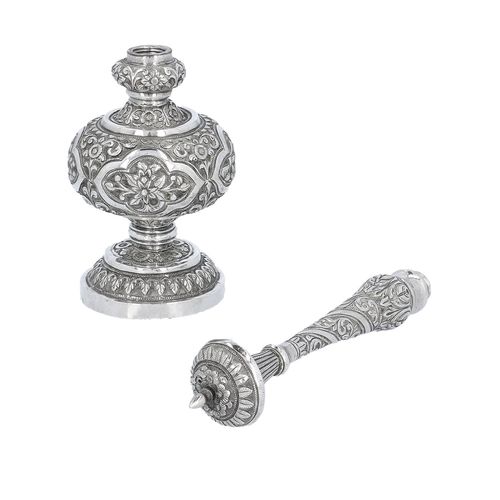 Late 19th Century Indian Silver Rose Water Sprinkler image-6