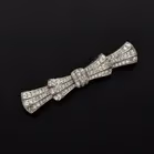 Bow-Shaped 3.00ct Diamond Brooch