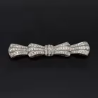 Bow-Shaped 3.00ct Diamond Brooch