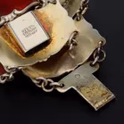 Boxed Norwegian Silver & Guilloche Enamel Bracelet