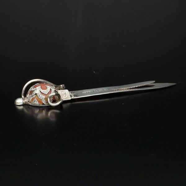 George V Silver Bookmark