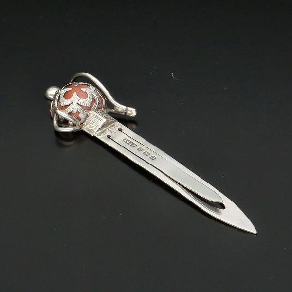 George V Silver Bookmark