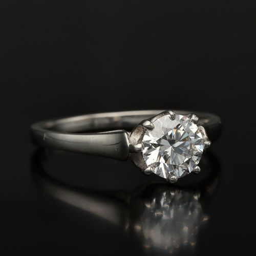 Platinum Diamond Solitaire Ring image-1